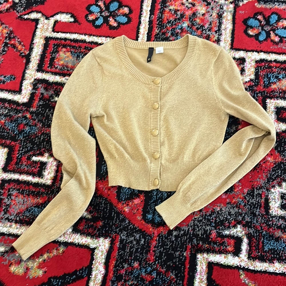 H & M cropped cardigan sweater